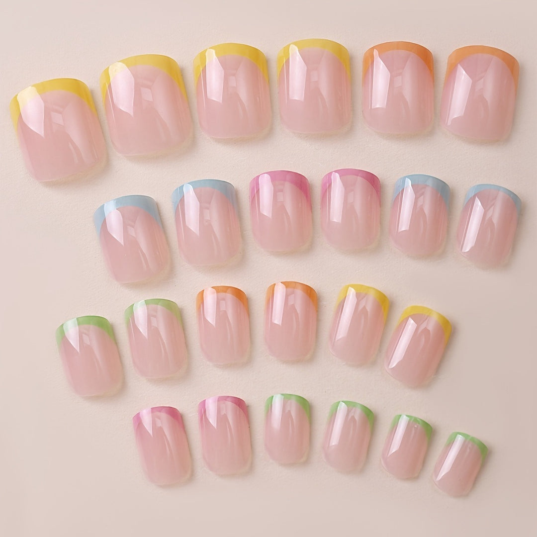 Artistic French Tip Nail Wrap Set Kalsten