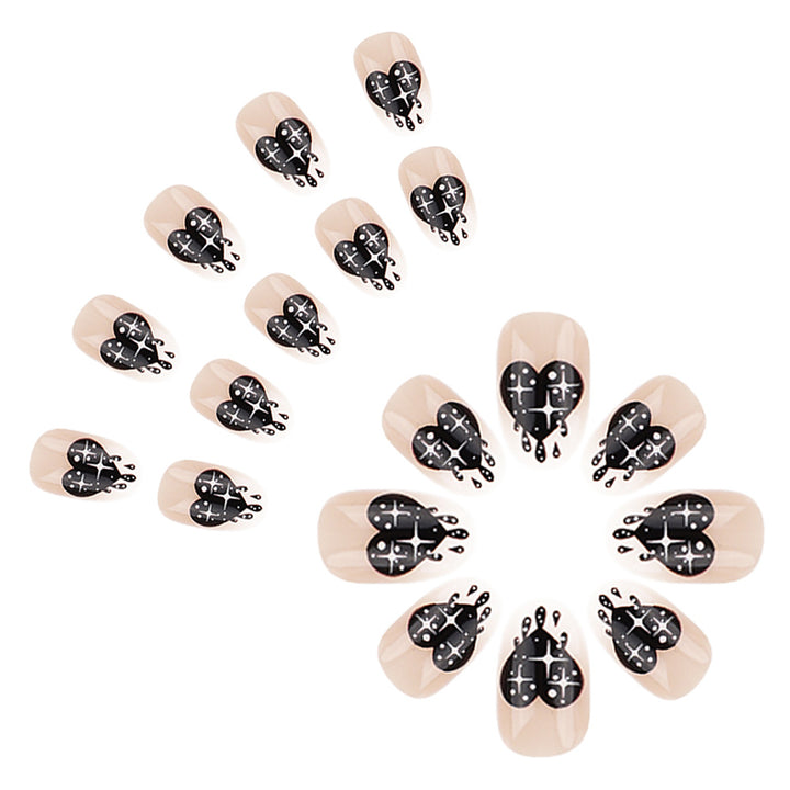 Artistic Heart-Design Press-On Nails Kalsten