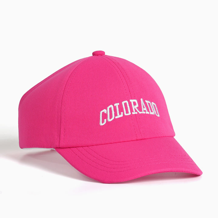 Ladies sporty cotton cap with front embroidery Kalsten