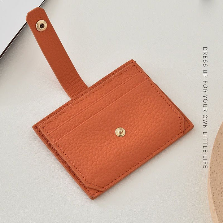Textured Leather Card Holder Kalsten