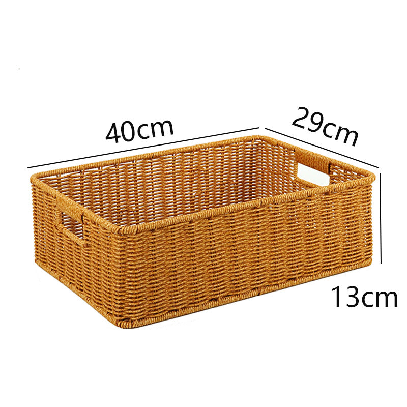 Handwoven Rectangular Storage Basket Kalsten