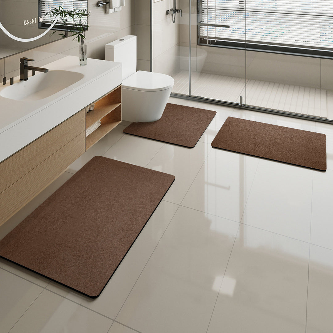 Soft Marble Pattern Bath Mat