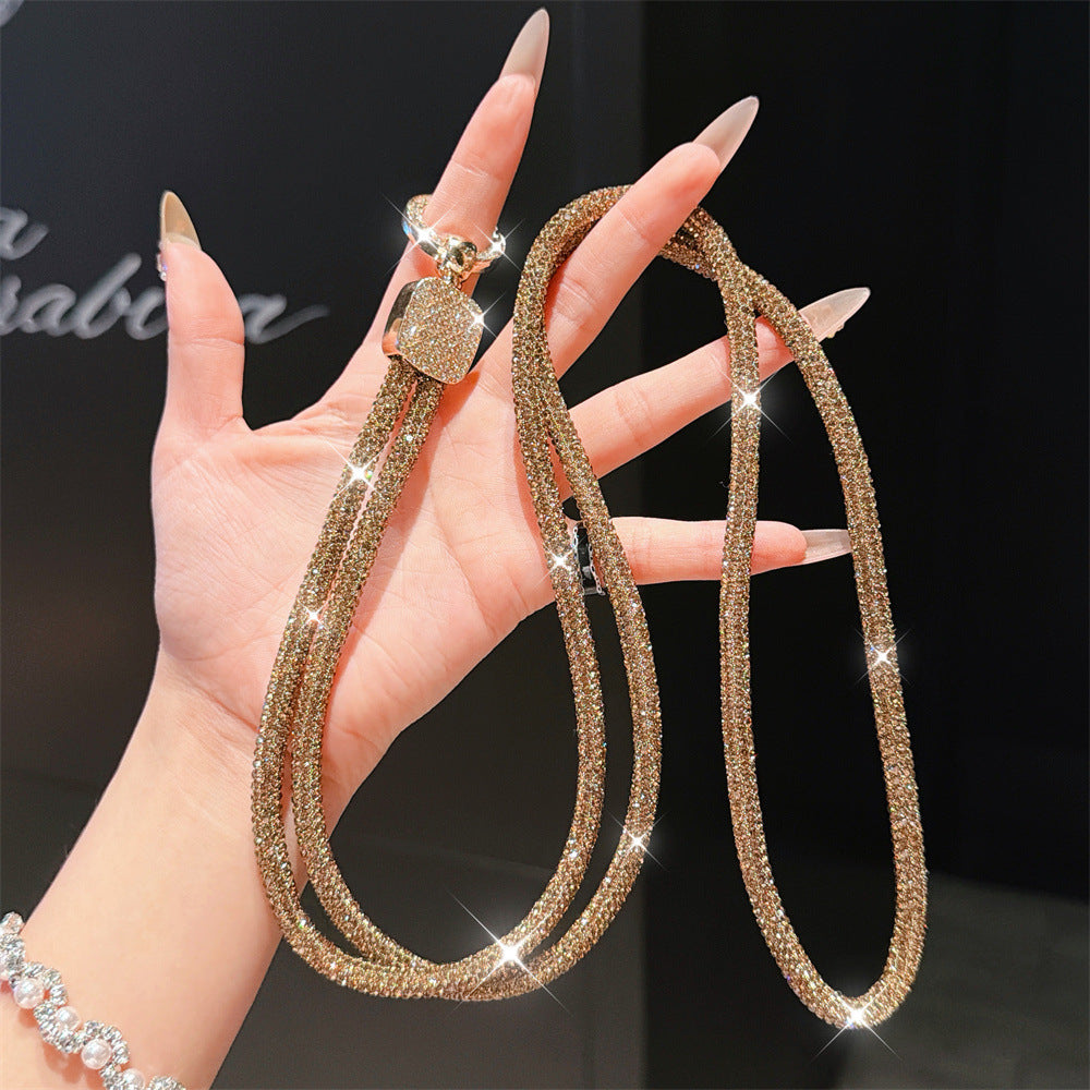 Rhinestone-Embellished Eyewear Lanyard Kalsten