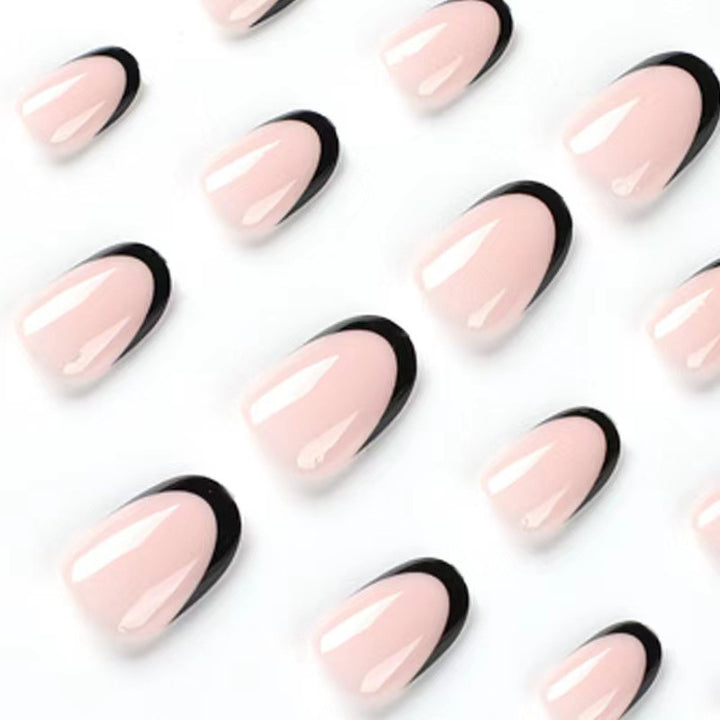 Acrylic nail set with elegant French tips and exciting ombre design Kalsten