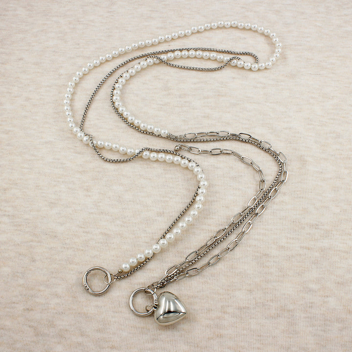 Heart-Designed Beaded Eyewear Chain Kalsten