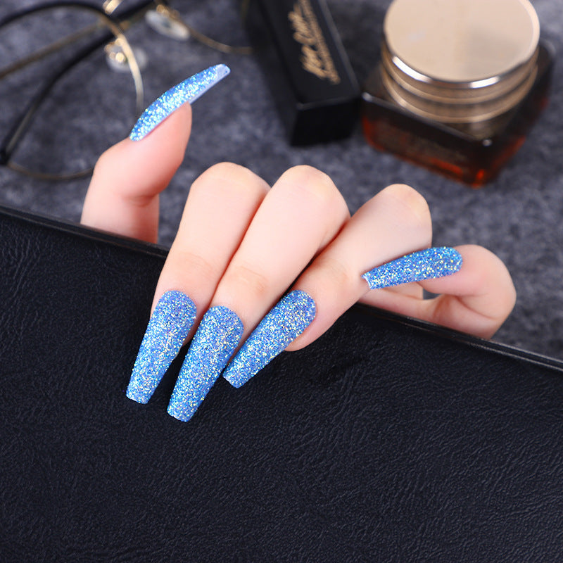 High-quality artificial nails with glitter effects Kalsten