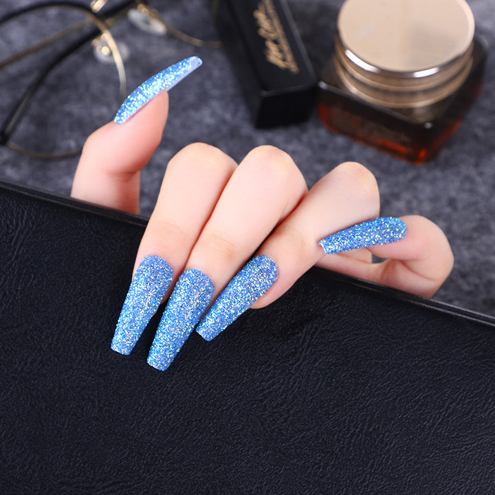 High-quality artificial nails with glitter effects Kalsten