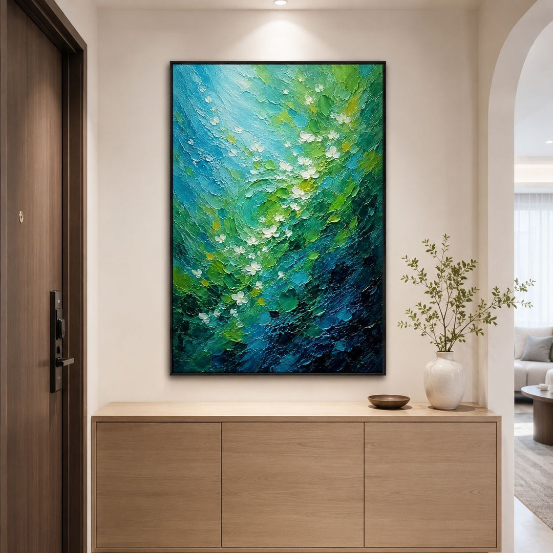 Decorative Floral Swirl Canvas Artwork