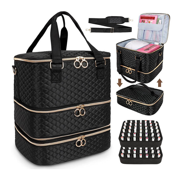 Cosmetic storage bag with multiple compartments Kalsten