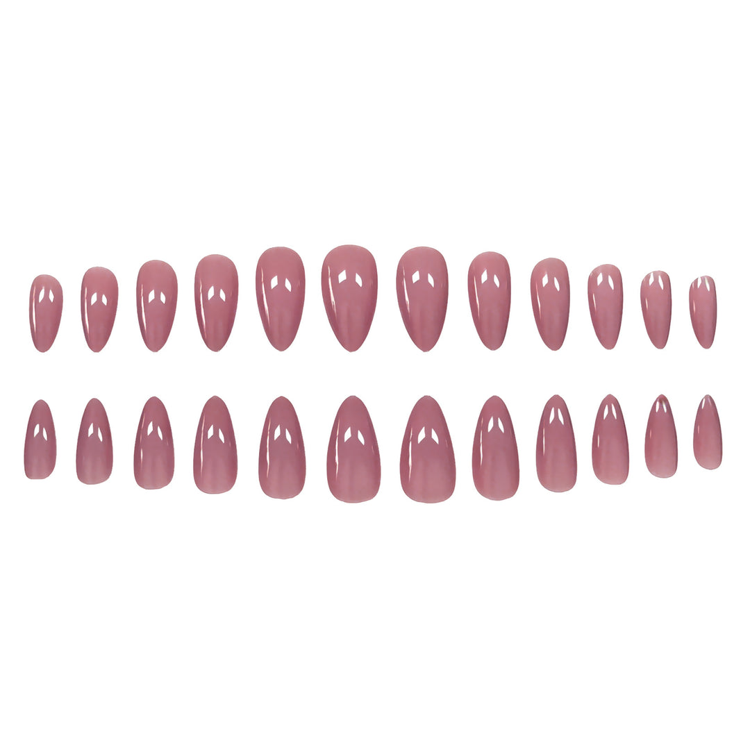 Almond-Shaped Gel Nail Enhancements Kalsten
