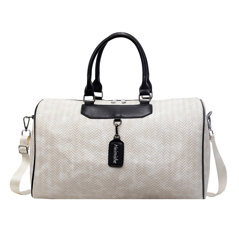 Elegant Textured Travel Duffel Bag Kalsten