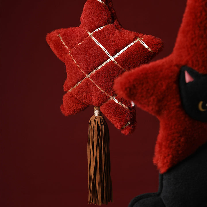 Plush Hanging Decoration Cat in Star Costume with Hanging Loop Kalsten