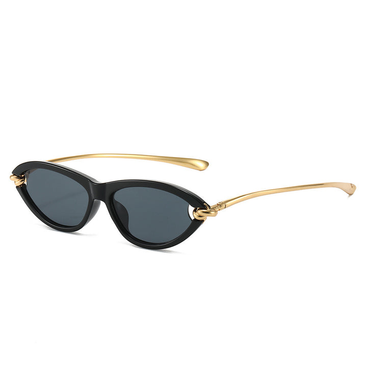 Chic Cat-Eye Sunglasses with Gold Accents Kalsten