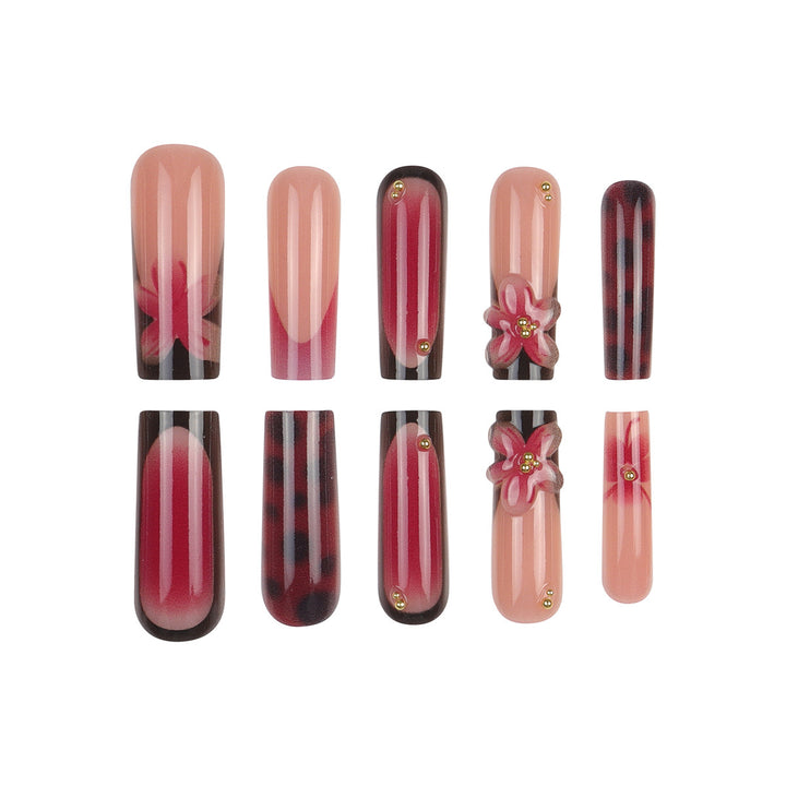Floral-Inspired Elegant Press-On Nail Set Kalsten