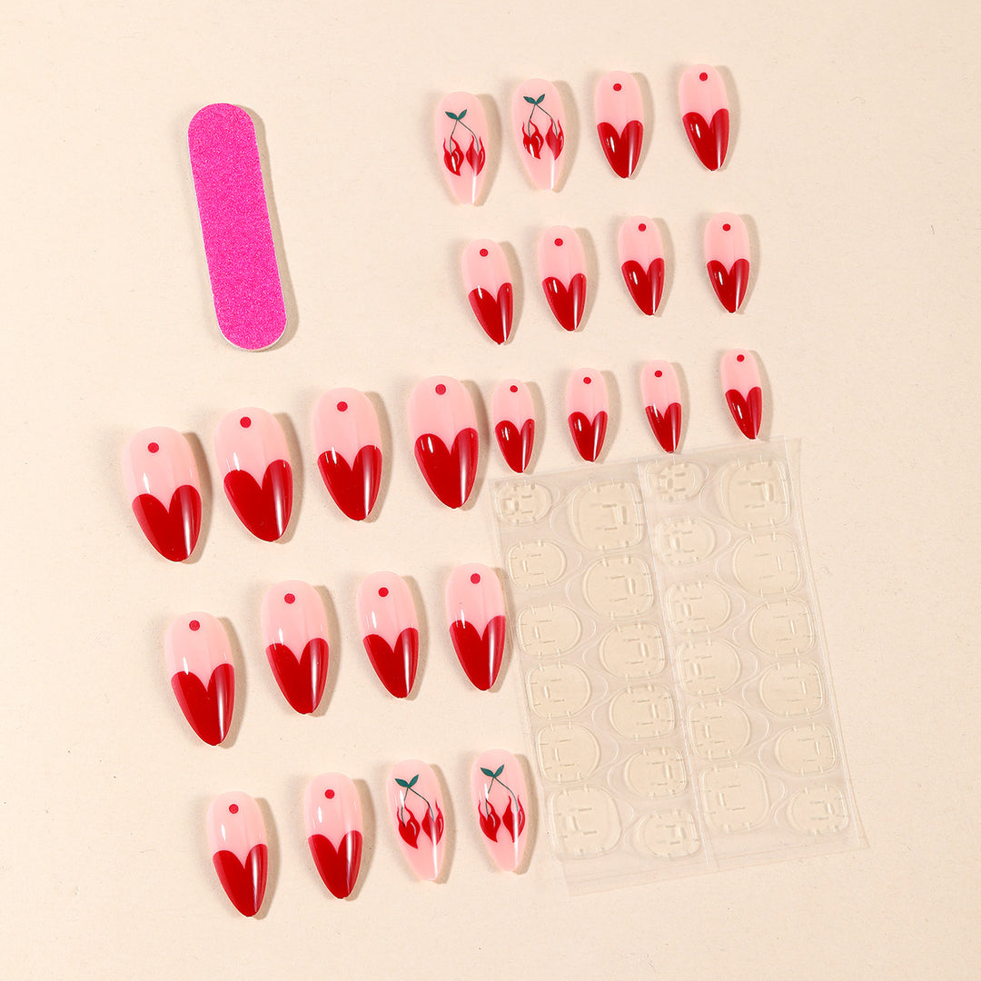 Floral Heart-Shaped Nail Art Set Kalsten
