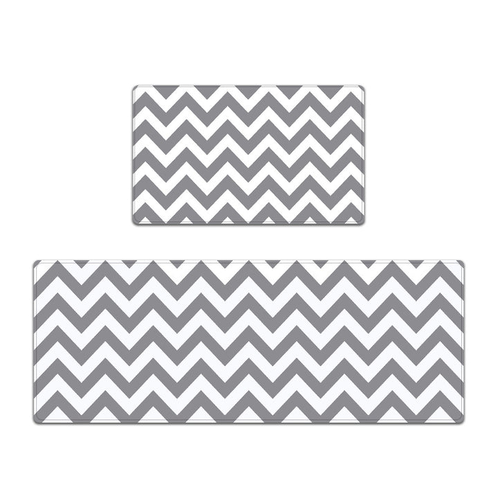 Modern Chevron Pattern Kitchen Mat Set Kalsten