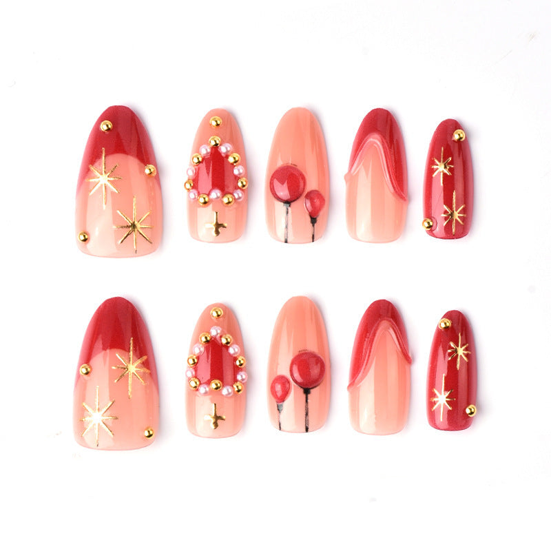 Artificial nails in classic style Kalsten