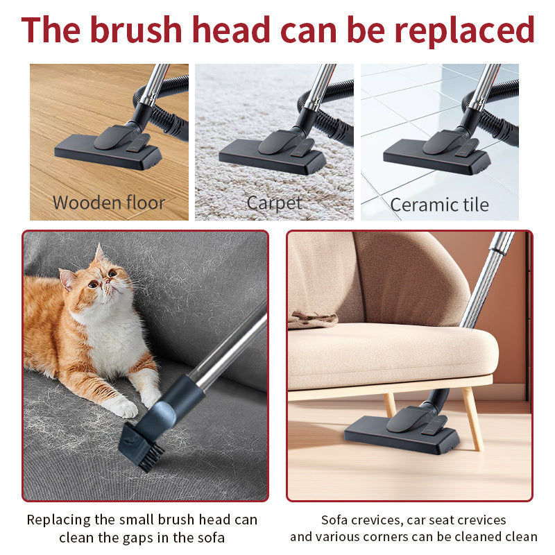 High-Suction Bagless Vacuum Cleaner with One-Button Take-Up Function Kalsten