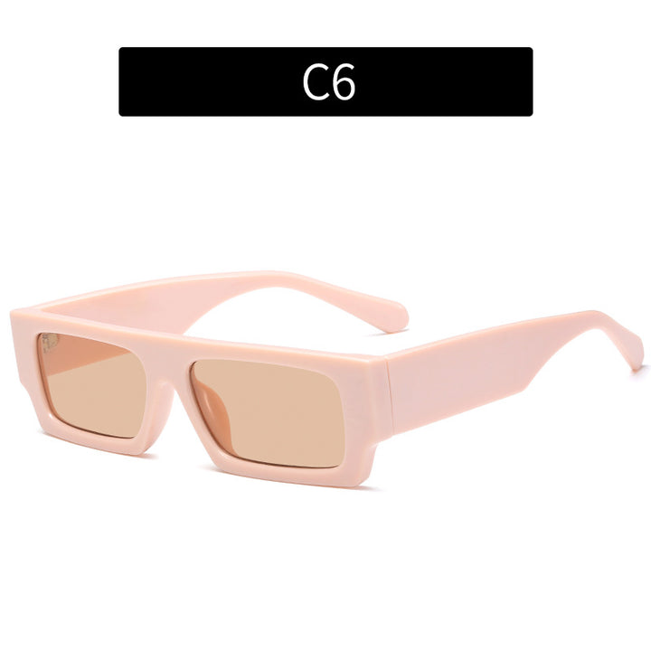Fashion-Forward Retro-Inspired Rectangular Sunglasses