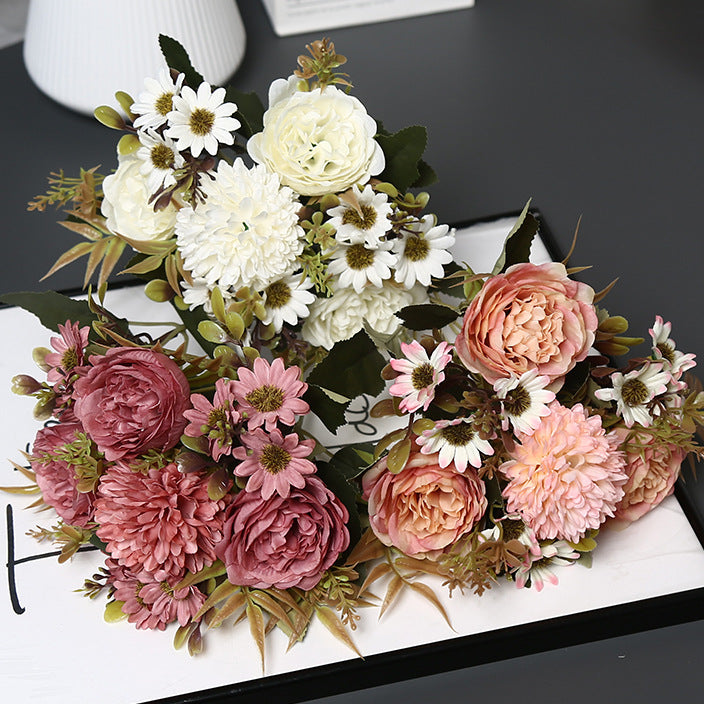 Decorative Faux Flower Arrangement for Home Display