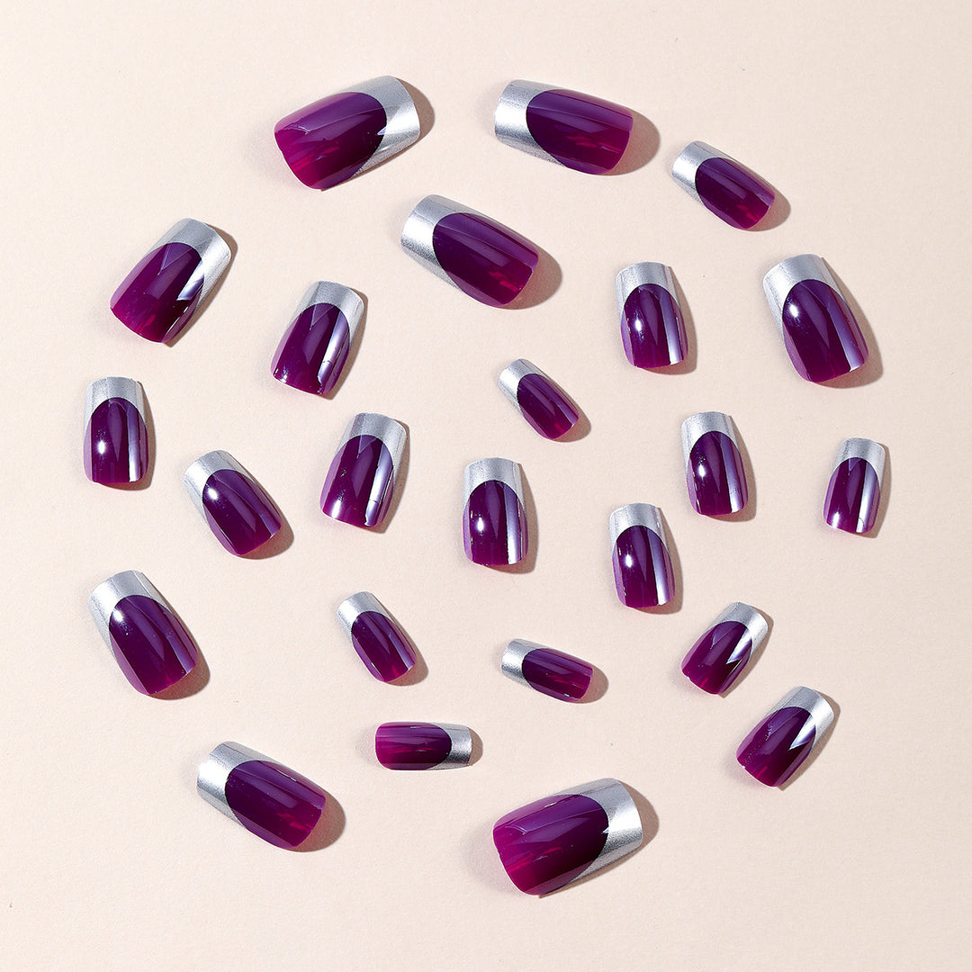 Metallic Tip Gel Nail Art Extensions Kalsten