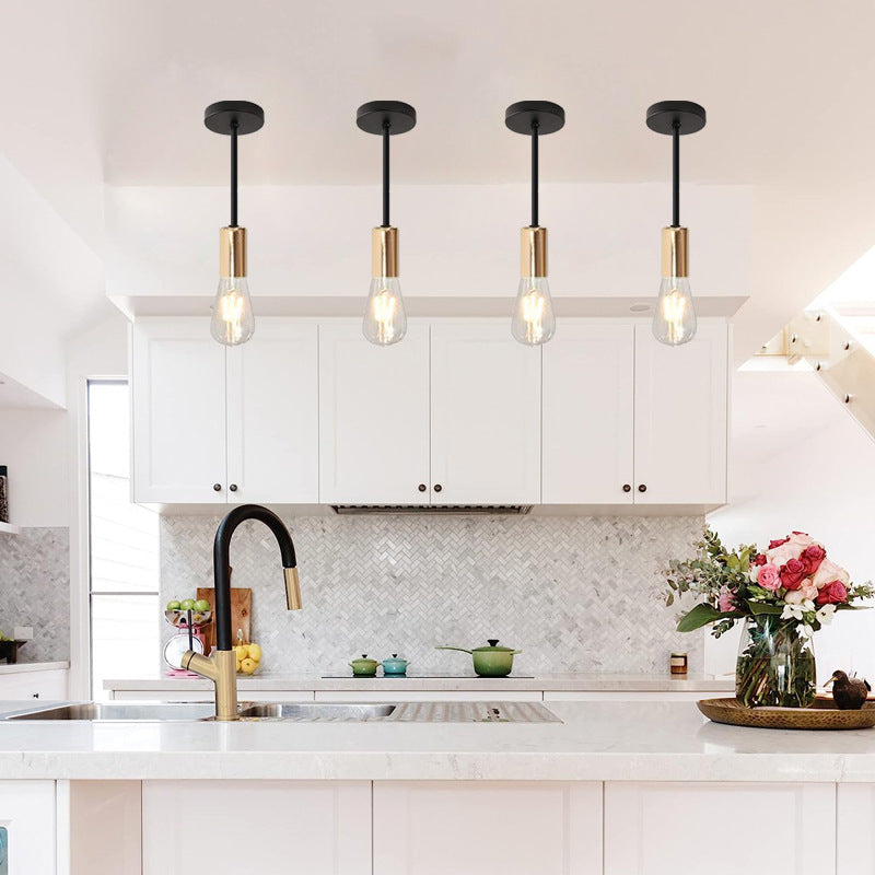 Minimalist Gold Accent Pendant Light