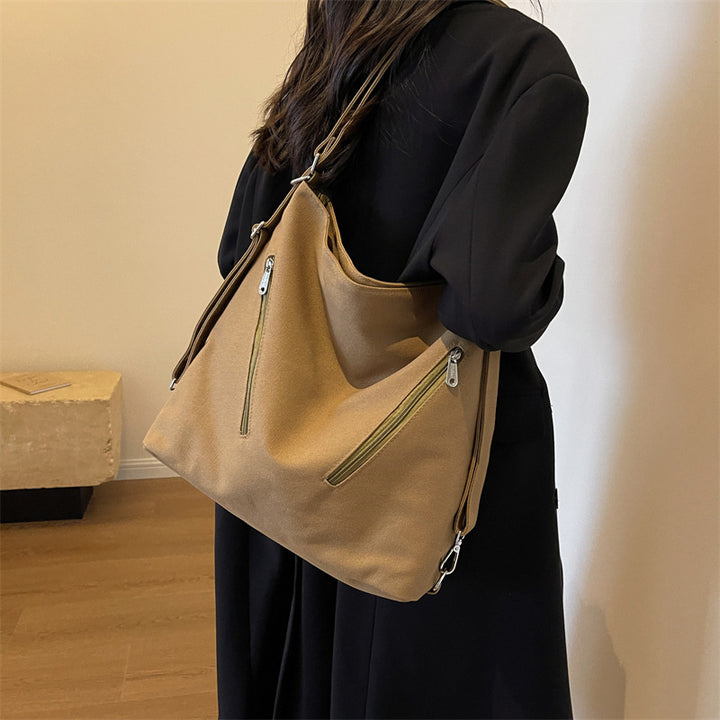 Stylish Multi-Pocket Hobo Bag Kalsten