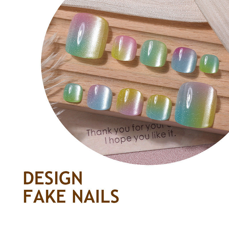 Gradient Color Acrylic Nails Kalsten