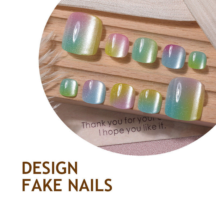 Gradient Color Acrylic Nails Kalsten