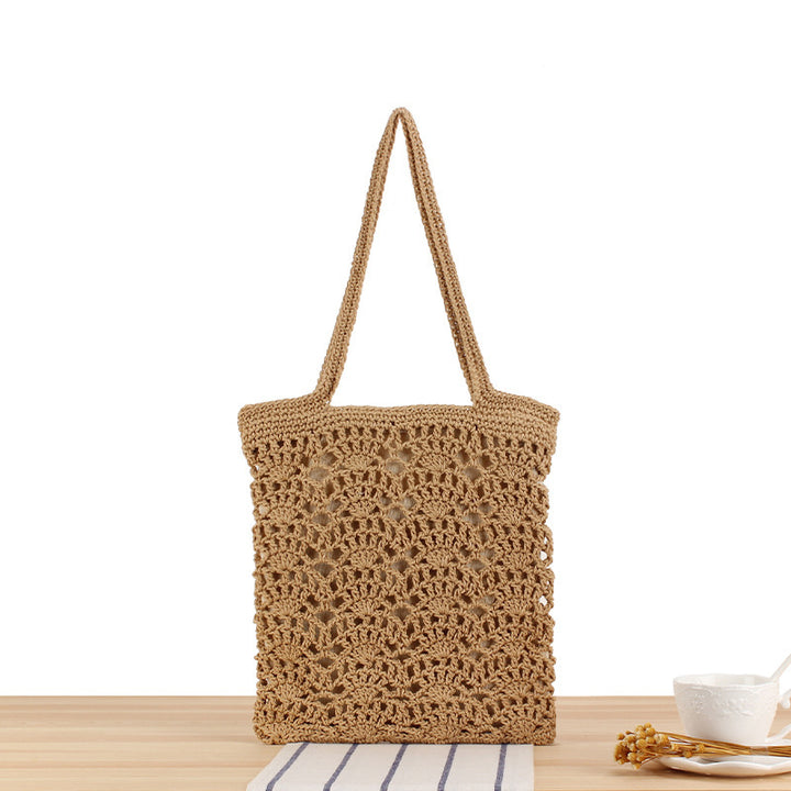 Handbag Made of Hand-Knotted Natural Material with Elegant Details Kalsten