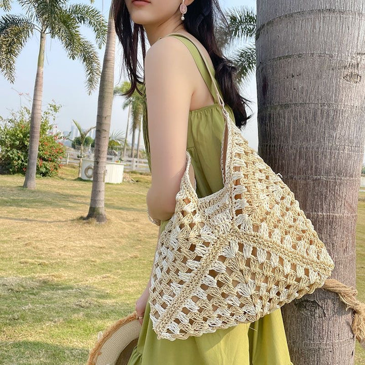 Handbag with Modern Macrame Structure Kalsten