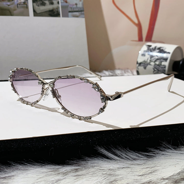 Women's exclusive sunglasses with sparkling rhinestone embellishment and elegant metal frame Kalsten