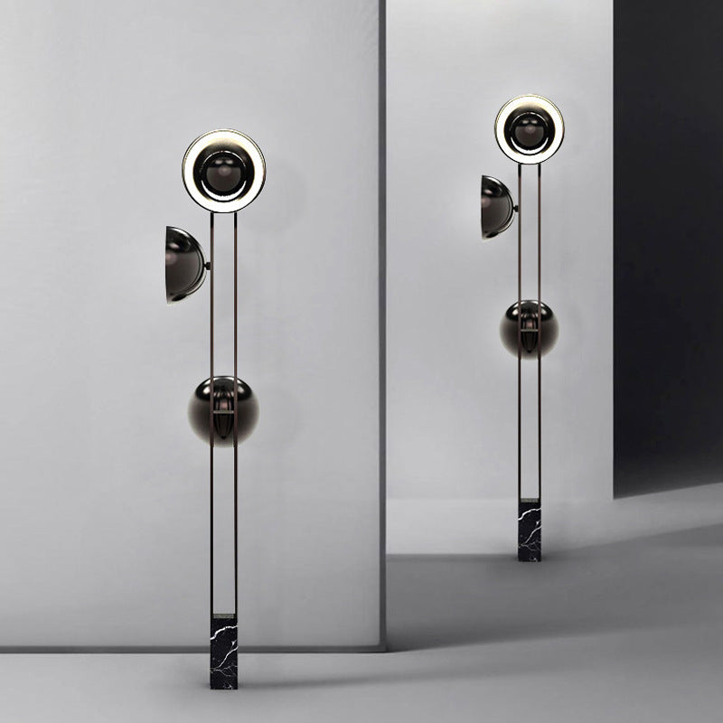 Modern Floor Lamp with Marble Base