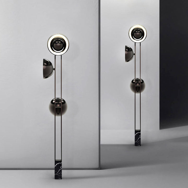 Modern Floor Lamp with Marble Base