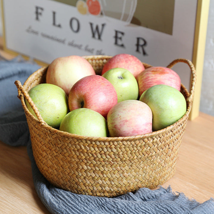 Spacious Woven Storage Basket with Ergonomic Handles Kalsten