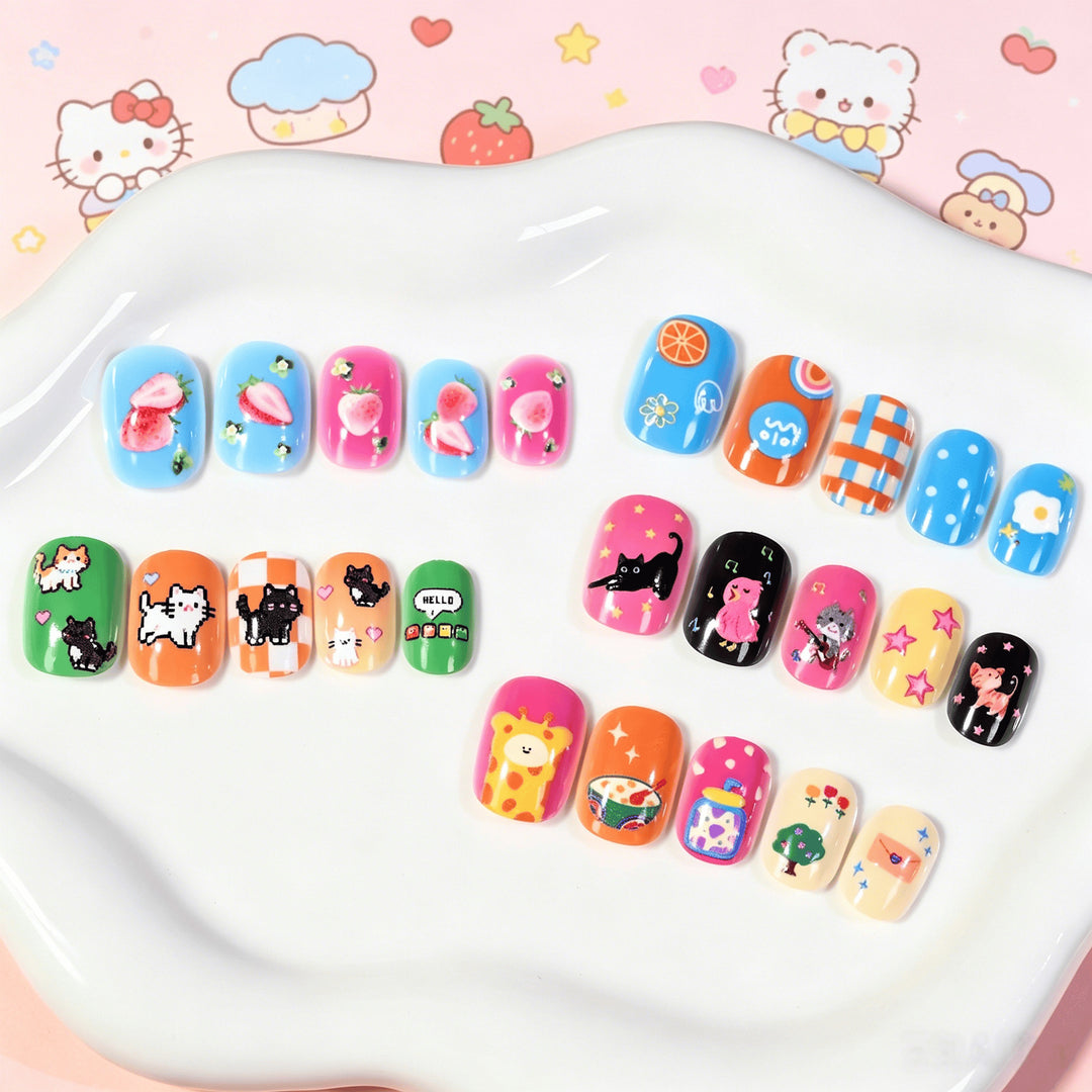 Decorative Cartoon-Themed Nail Sticker Collection Kalsten