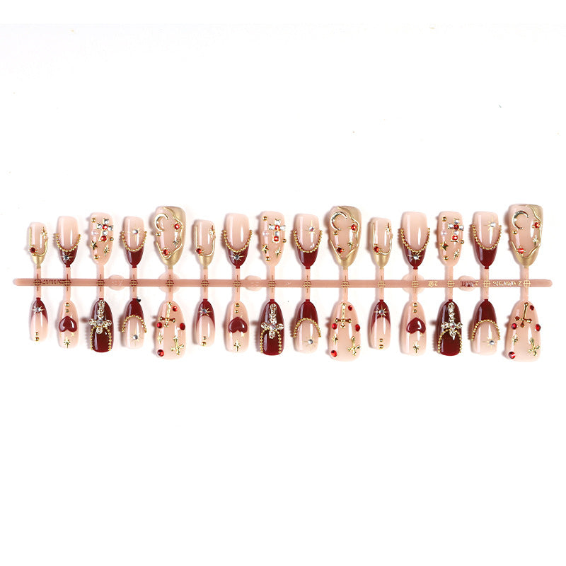 Decorative Nail Art Set with Gemstone and Crystal Accents kalsten