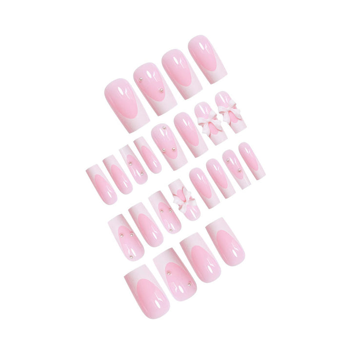 Decorative Press-On Nails with Bow Accents Kalsten