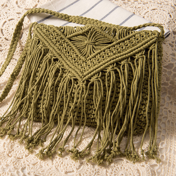 Hand-knotted Macrame Shoulder Bag Kalsten