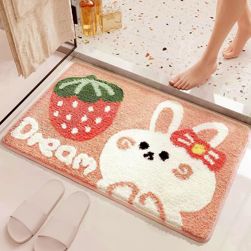 Coastal Waves Shaped Bath Mat