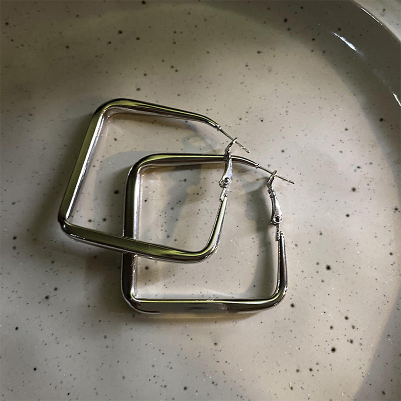 Square Earrings Made of High-Quality Stainless Steel Kalsten