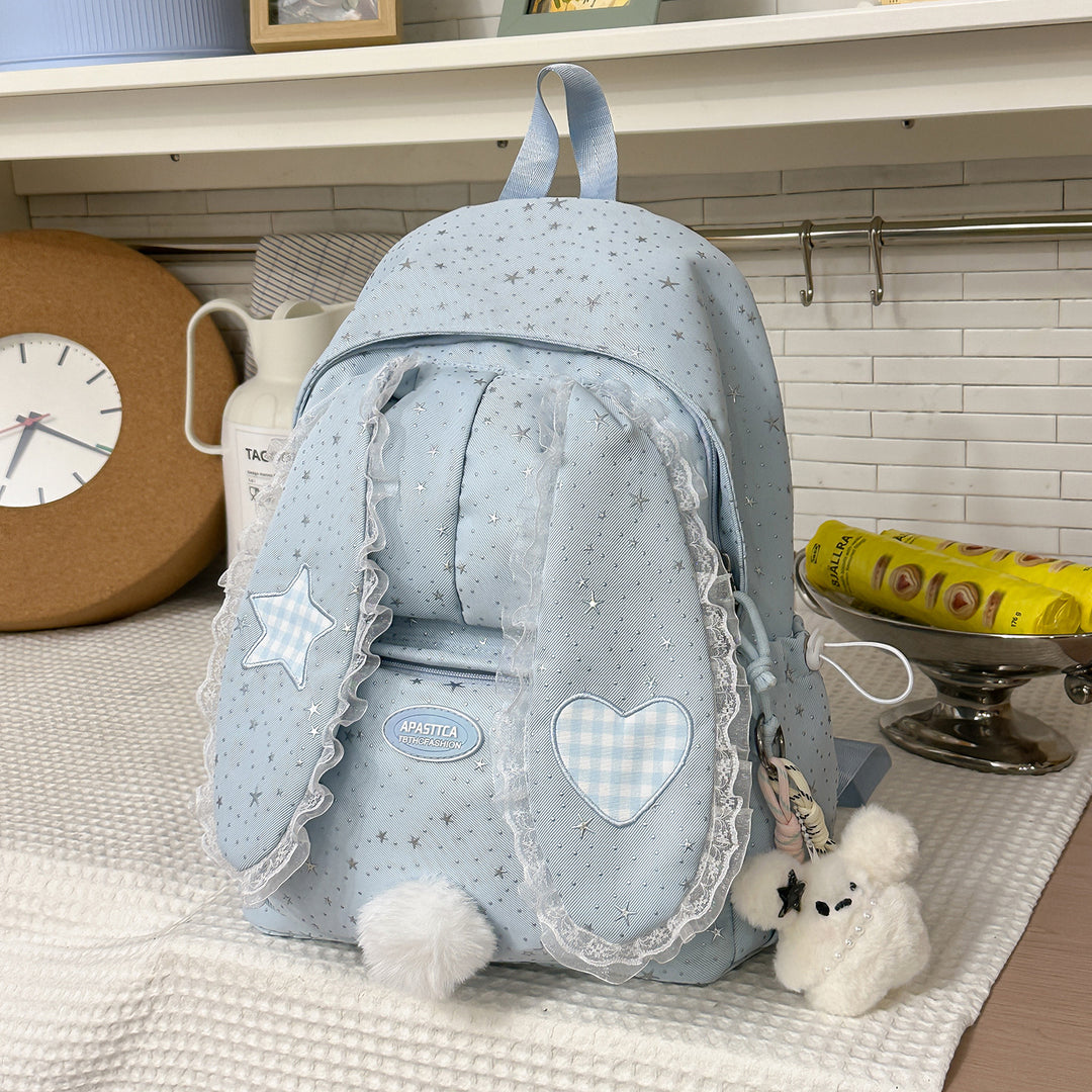 Whimsical Bunny-Ear Design Backpack Kalsten