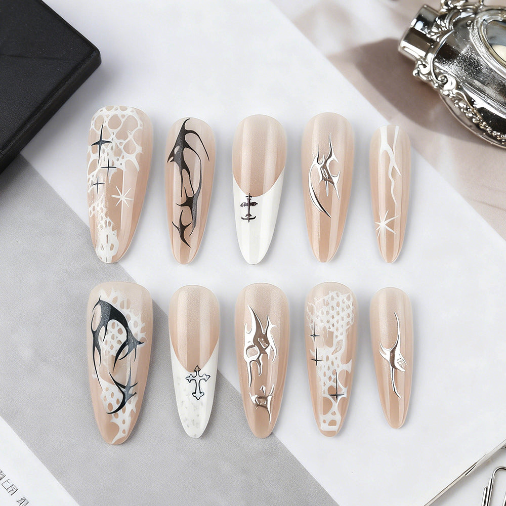 Artistic Press-On Nail Art Kalsten