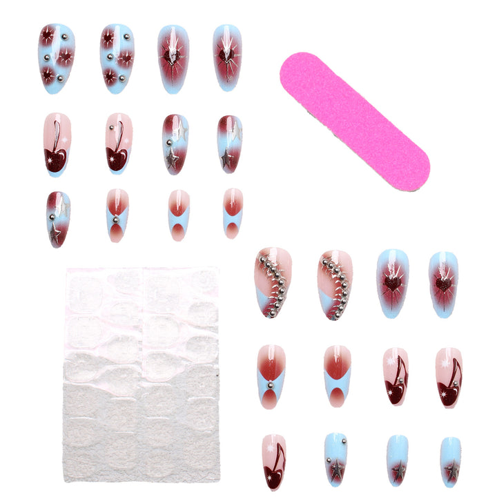 Elegant artificial nails with stylish accents Kalsten