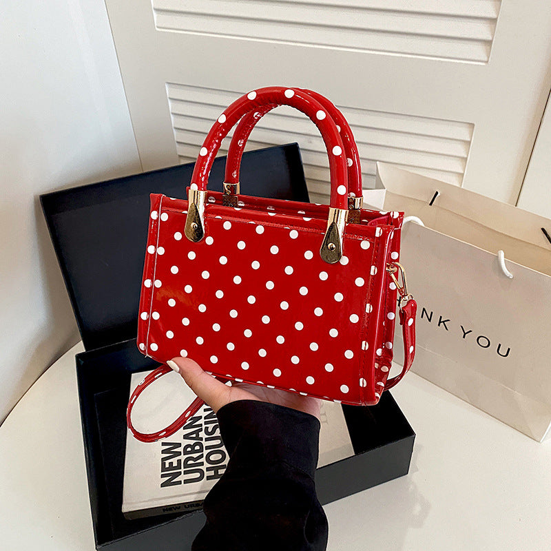 WoChic Polka Dot Handheld Satchel Bag Kalsten