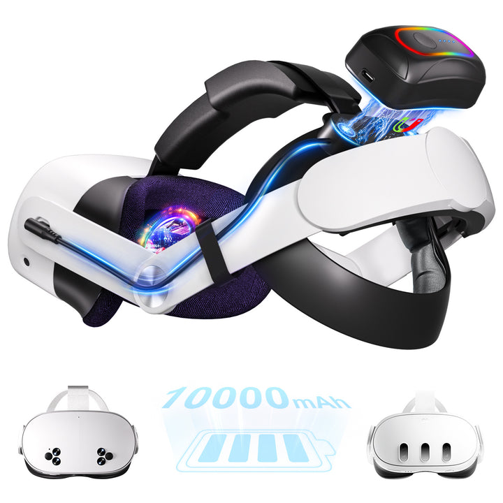 Ergonomic VR headset with high-performance battery Kalsten