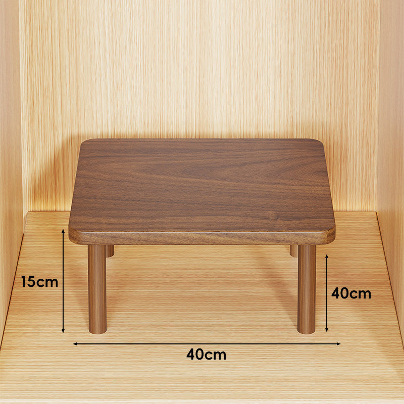 Adjustable Multi-Height Wooden Monitor Riser and Desktop Shelf