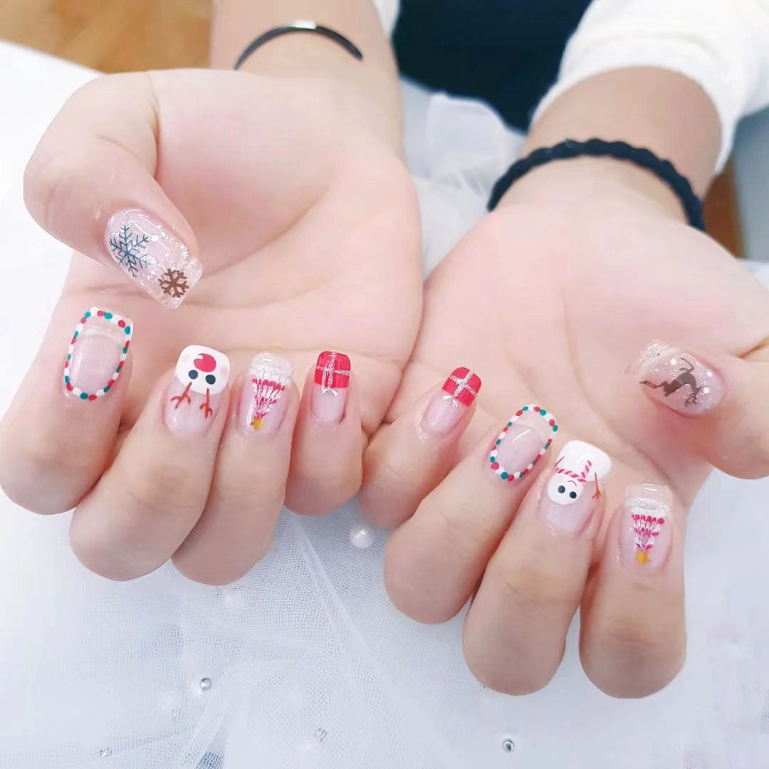 Festive Holiday Nail Art Set