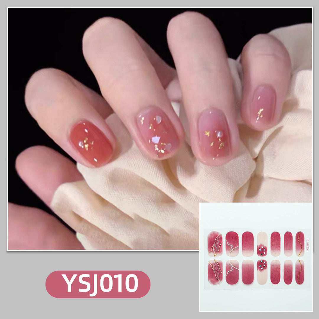 Artistic nail decoration with glitter details Kalsten