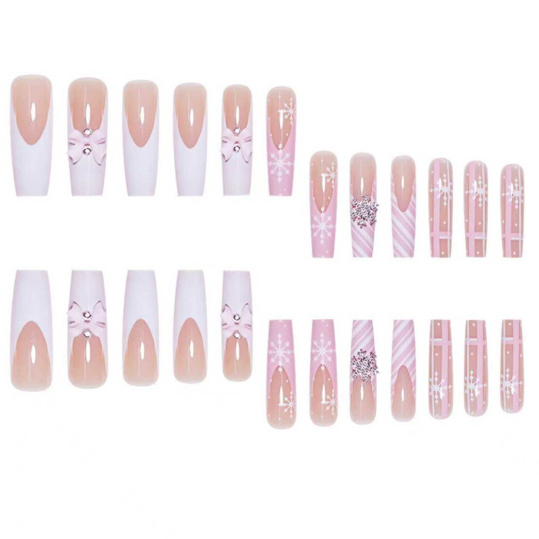 Glamorous Holiday Press-On Nail Set Kalsten
